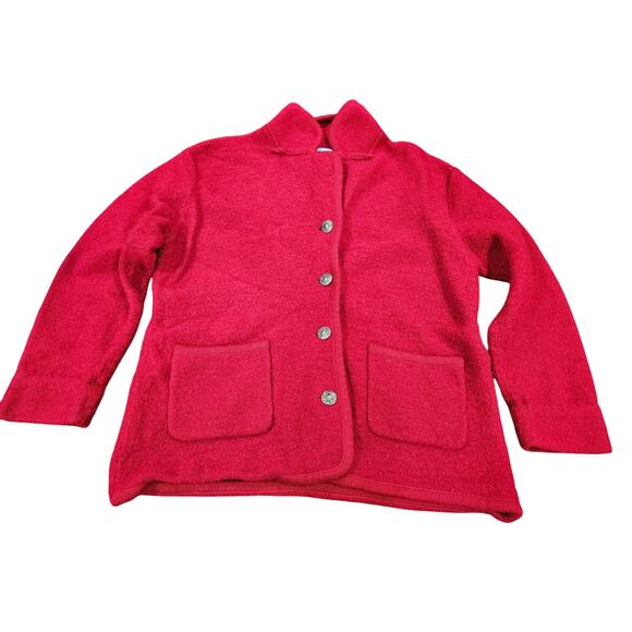 Deane and White Jackets & Blazers - Deane & White Red 100% Wool Jacket Blazer Size L pockets